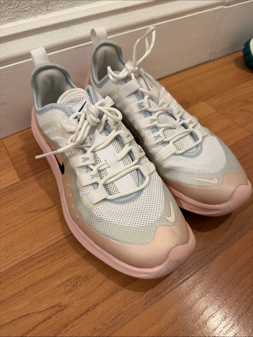 Nike Women’s White, Light Pink and Light Gray Athletic Sneakers